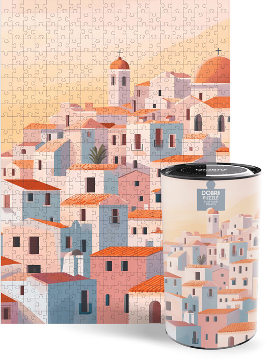 puzzle dla dzieci Pustynne Miasto Puzzle 500 Elementów