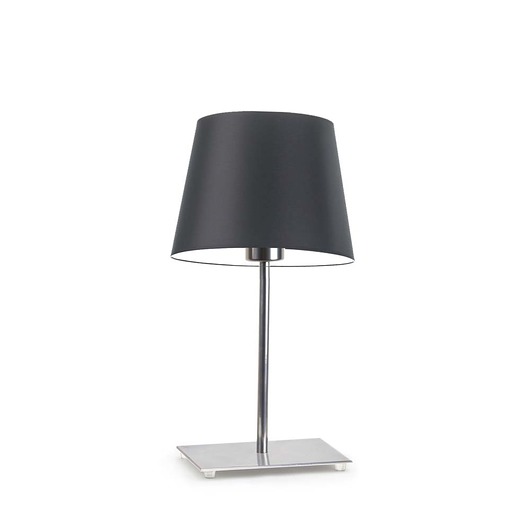 lampy stołowe Metalowa lampa nocna z abażurem GENUA