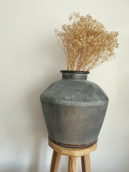 wazony Wazon metalowy średn. 39 cm, wys 38 cm