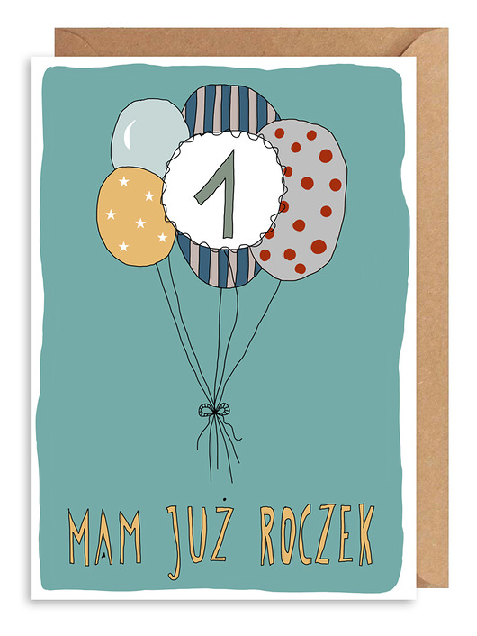 Kartka okazjonalna Mam roczek Gosia Sendlewska