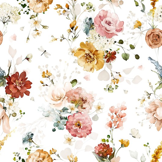 naklejki ścienne do pokoju dziecka Tapeta ścienna Garden Flowers 5 53cm x 10m PZ