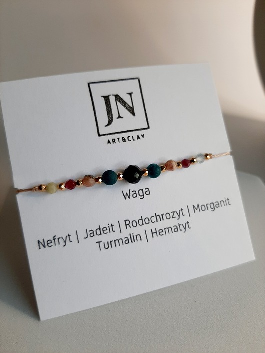 bransoletki z kamieni naturalnych Bransoletka zodiakalna Waga