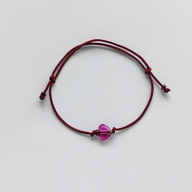 bransoletki na sznurku Serduszko  bransoletka