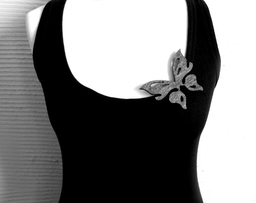 felt butterfly... felt label