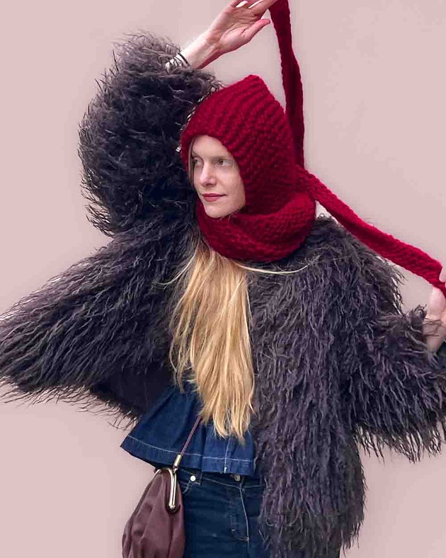 czapki damskie 100% MERINO szaliko kaptur