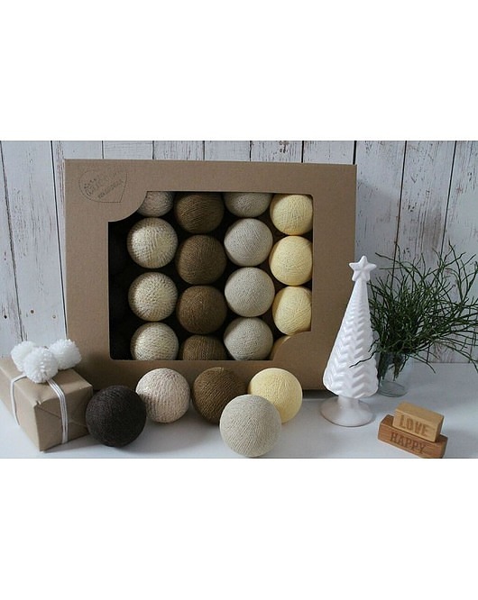 dekoracje świetlne Cotton Balls X-Mas 20 szt.