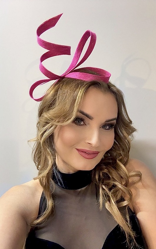 fascynatory Fascynator NICKY amarant / oraz inne kolory