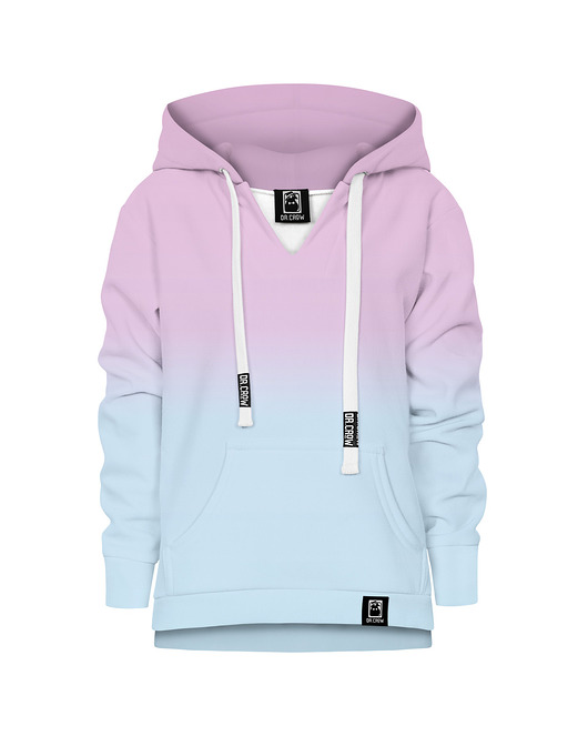 bluzy dla dziewczynki Bluza Dziewczynka DR.CROW Ombre Pink Blue