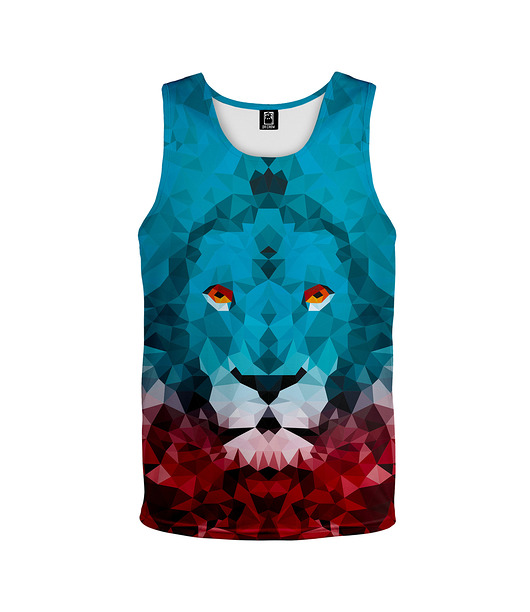 t-shirty dla dziewczynki Bokserka Top Girl DR.CROW Lew Trójkąt