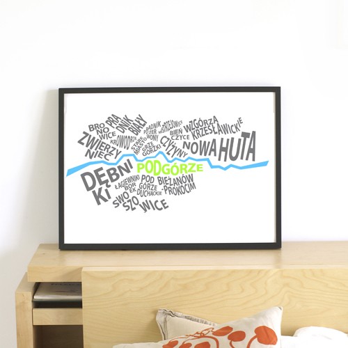 Plakat Krakowski Dzielnice ONE MUG A DAY