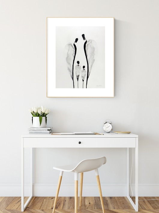 grafiki i ilustracje Grafika 40X50 cm wykonana ręcznie