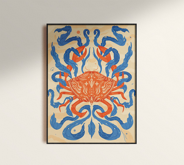 grafiki i ilustracje Krab