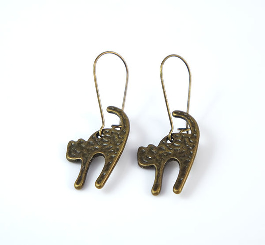 kolczyki - inne Kolczyki wiszące - Kotki