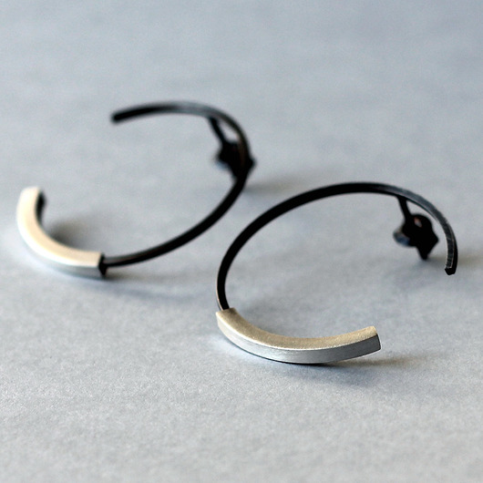 kolczyki wire wrapping Duże srebrne kolczyki koła otwarte