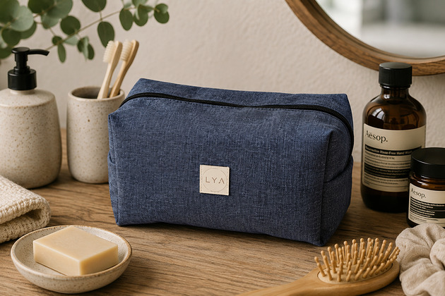 kosmetyczki Kosmetyczka jeans kuferek duża saszetka wodoodporna etui organizer jeans