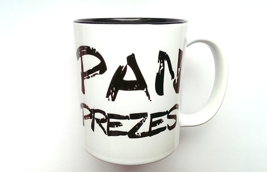 Kubek PAN PREZES z CZARNYM WNĘTRZEM FarrowDesign