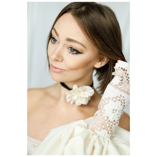 chokery Choker jedwabny