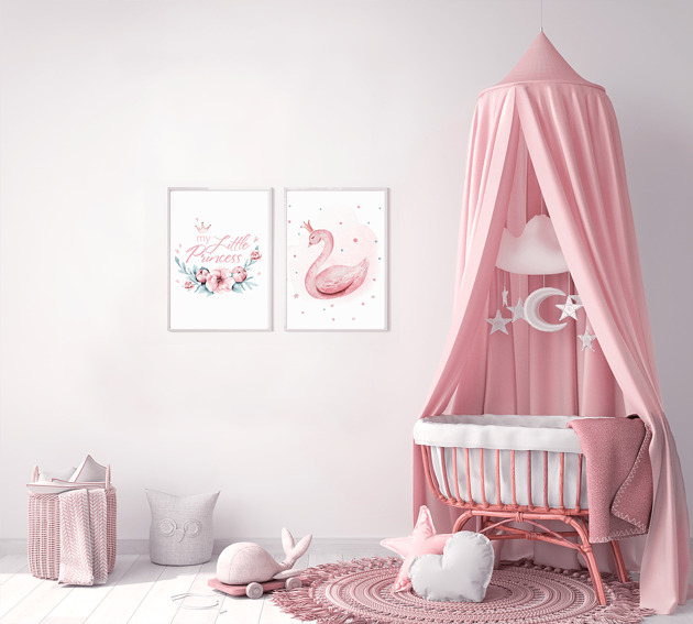 obrazy i plakaty do pokoju dziecięcego Plakaty dla księżniczki Little Princess