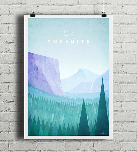 Yosemite - vintage plakat minimalmill