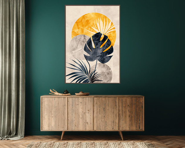 plakaty Monstera - Plakat, druk - Chiński Orient, Harmonia Zen, Roślinny #62