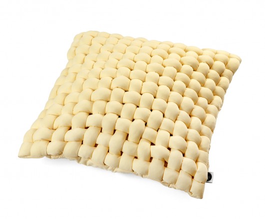 Poduszka Bawełniana PASTEL YELLOW WEAVE OhooStyle