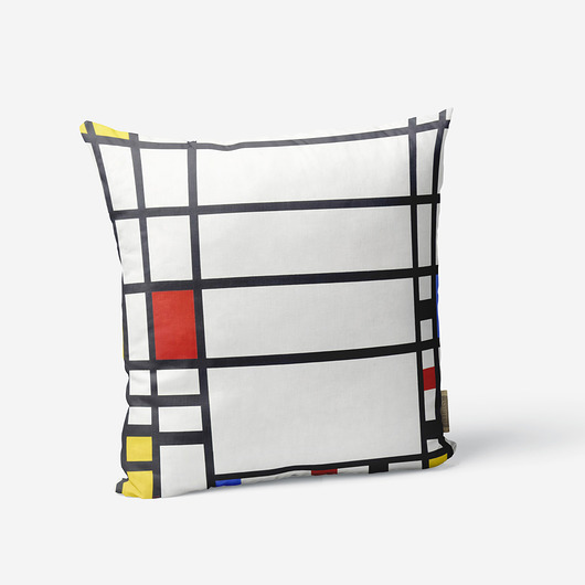 poduszki z grafiką Poduszka - Piet Mondrian - Trafalgar Square