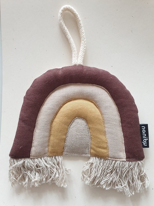 pokój dziecka - różne Tęcza zawieszka dekoracja, brąz, krem ochra