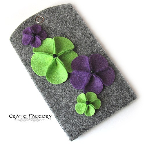 Popping Violet Meadow - etui Craft Factory