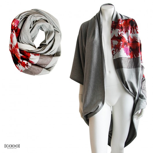 Tuba Komin Pareo Poncho GRAY CADOaccessories