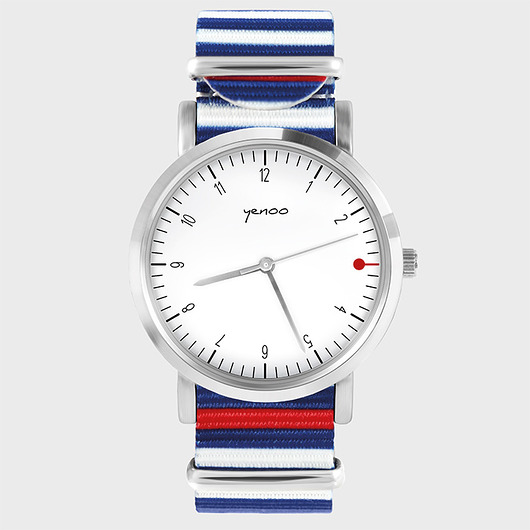 Zegarek - Simple elegance, biały - pasy, nato yenoo