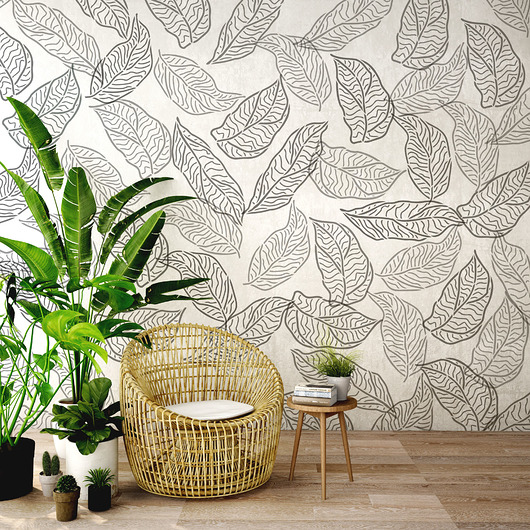 tapety i naklejki ścienne Szablon malarski wielokrotny /LIŚCIE DECO