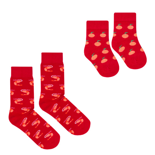Zestaw 2 par skarpetek dla Mamy i Niemowlaka FAVES. Socks&Friends