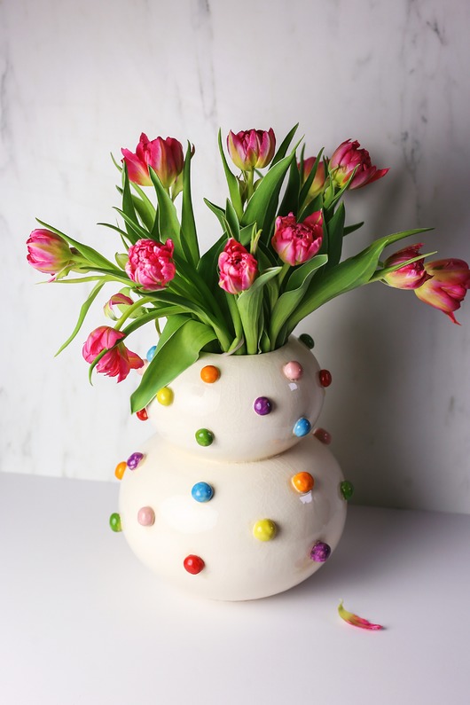 wazony Wazon ceramiczny w bąbelki - na zamówienie
