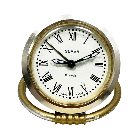 zegary Radziecki budzik mechaniczny Slava 11 jewels