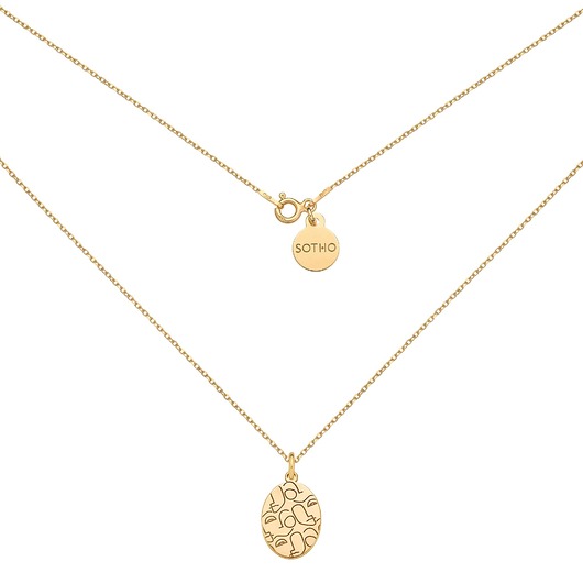 złote naszyjniki Złoty medalion Art N3