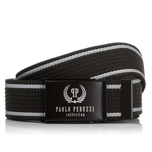 paski męskie CZARNY PASEK MĘSKI PAOLO PERUZZI PW-10-PP-115 CM