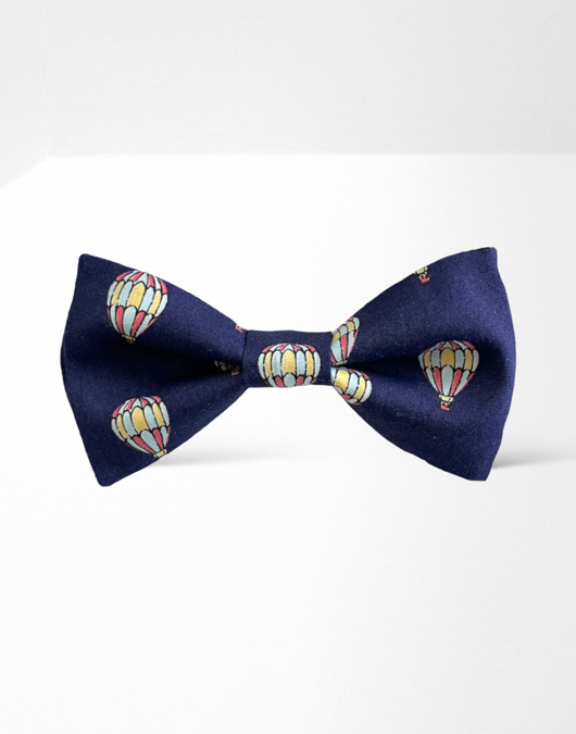 muszki i krawaty Mucha męska balony granatowa
