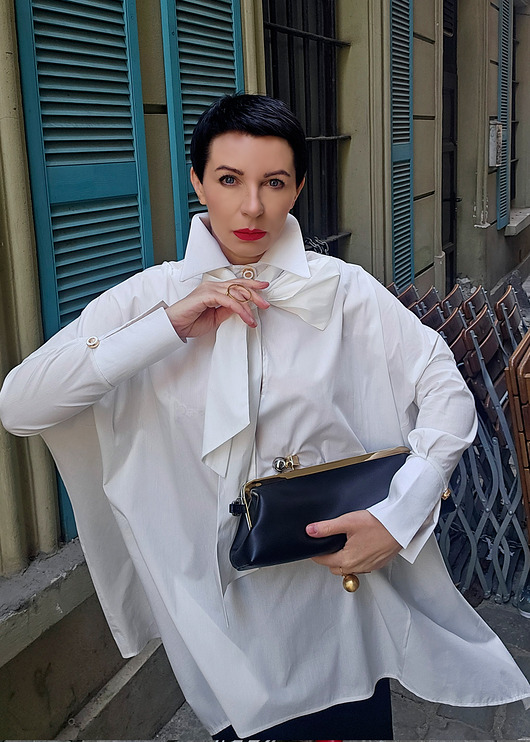 koszule damskie  Niebanalna Koszula Geometryczna