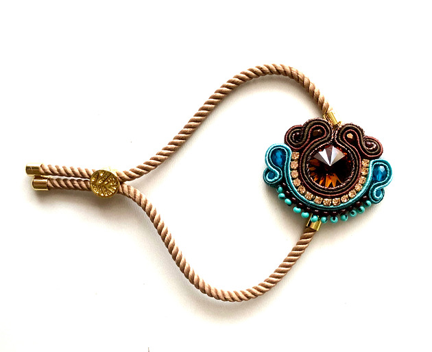 bransoletki soutache Elegancka sutaszowa bransoletka MOA