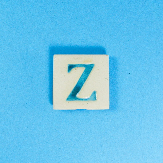 magnesy Ceramiczny magnes, niebieska literka Z