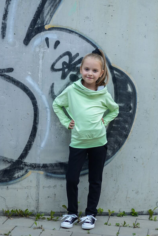 Bluza Dziewczęca Iniana pistacjowa GEEKID