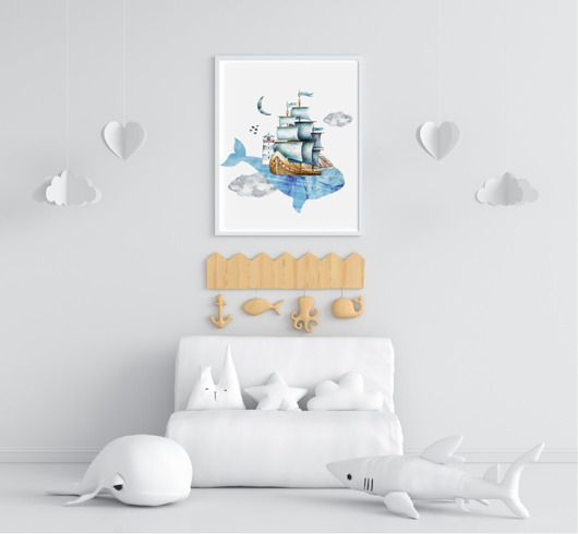 grafiki i ilustracje PLAKAT dla dziecka sny marzenia