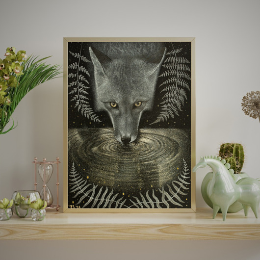 grafiki i ilustracje Wydruk artystyczny Lis A3