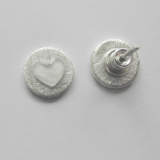 Kolczyki Swarovski SERDUSZKO  Katarzyna Kaminska ART