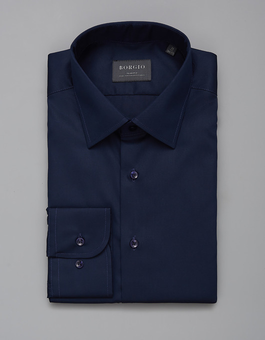 koszule męskie koszula męska lavello dł. rękaw granatowy slim fit 00269 164/170 38