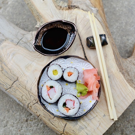 kuchnia - różne Zestaw do sushi w stokrotki