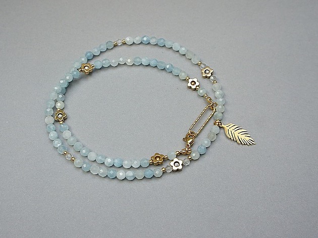 chokery Akwamaryn choker vol. 5 /naszyjnik/ - Szlachetna kolekcja