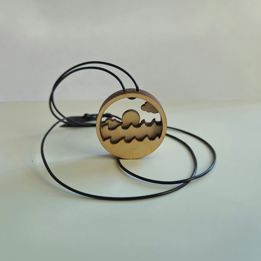 wisiory Naszyjnik przestrzenny Morze