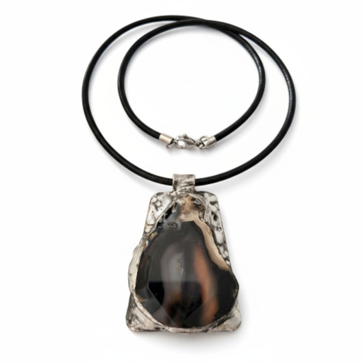 wisiory Naszyjnik z witrażowym wisiorem ETNA