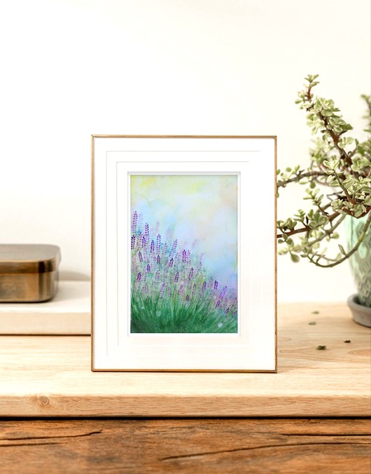 obrazy Oryginalna akwarela. Lawenda 30x40cm